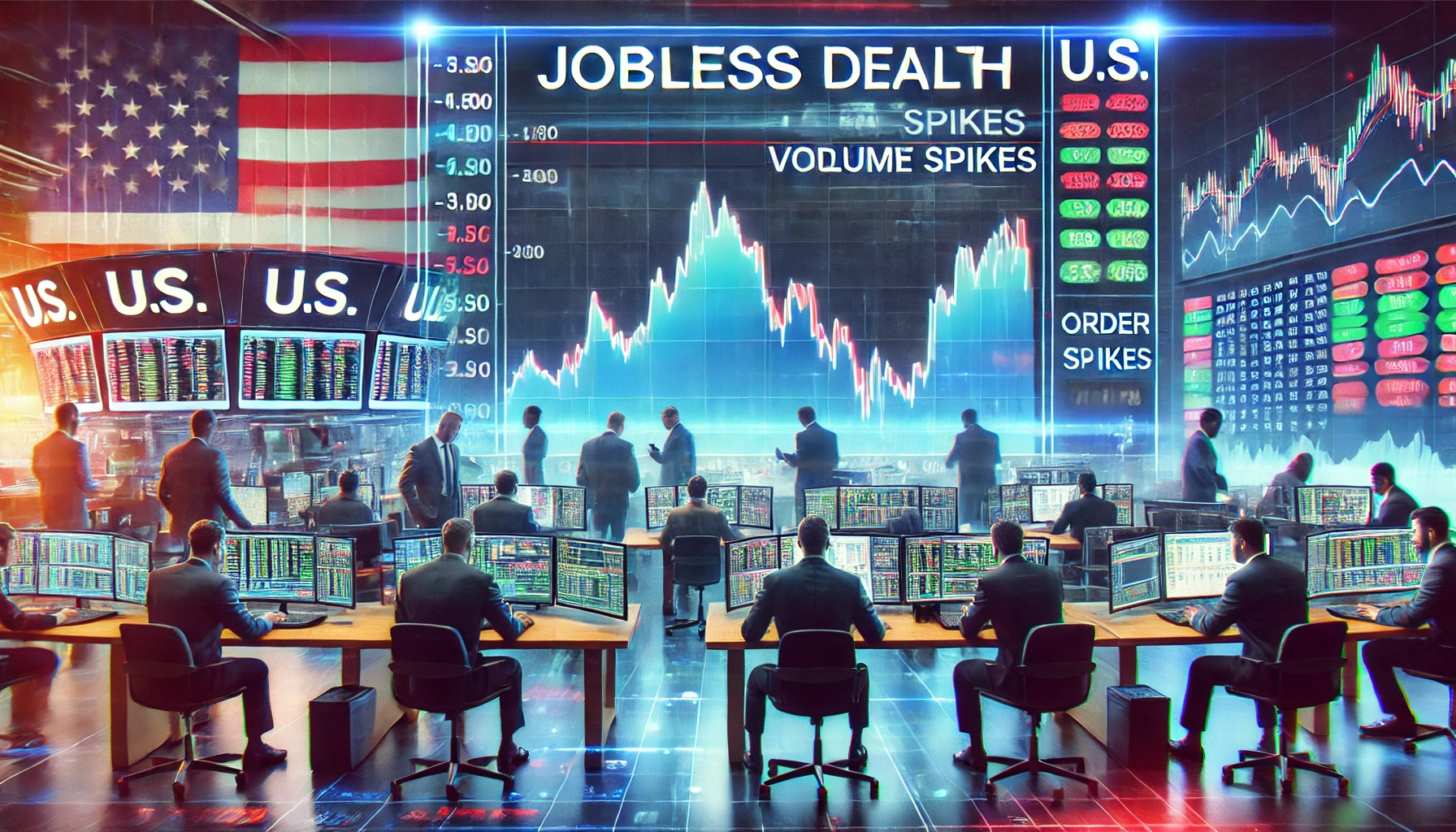 Jobless claims impact on order flow