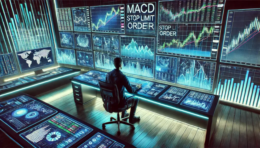MACD momentum trading with stop limit techniques