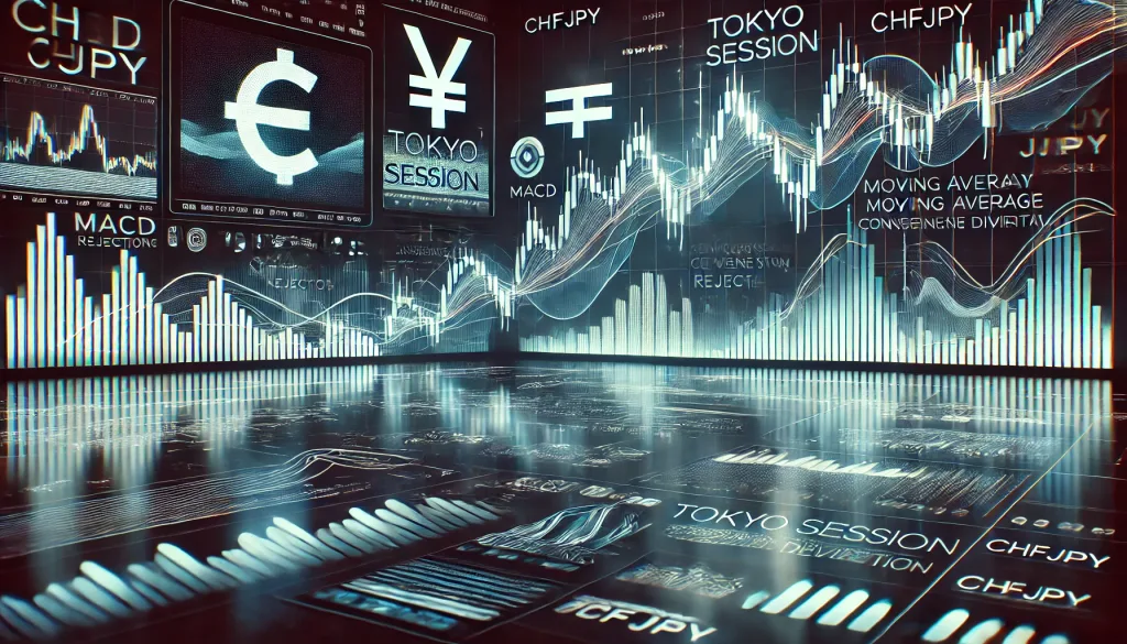 MACD trading technique for CHFJPY pair