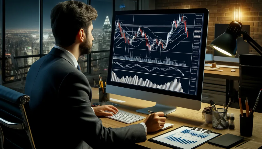 MACD trading strategy with descending broadening wedge