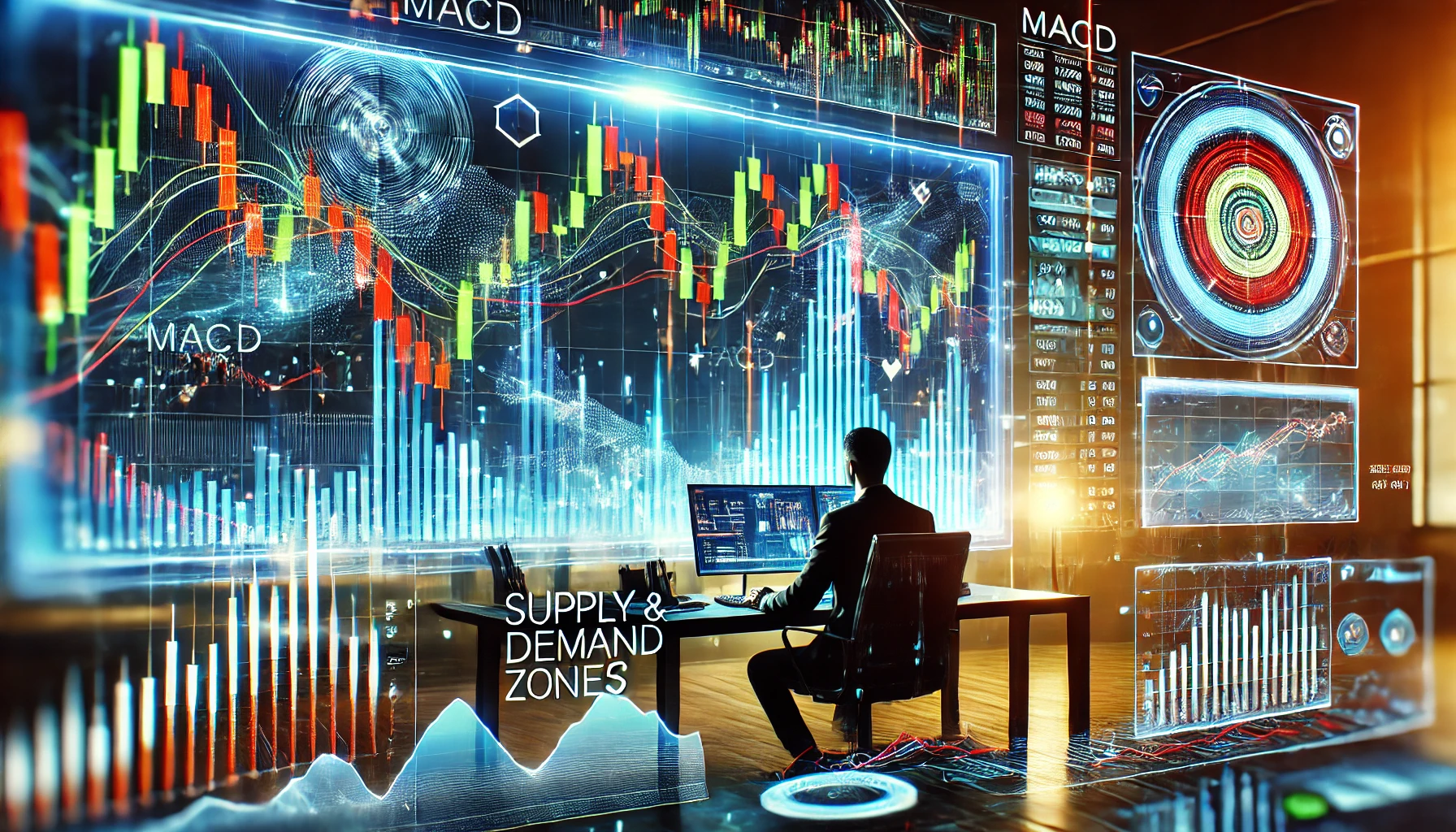 MACD trading with supply and demand zones