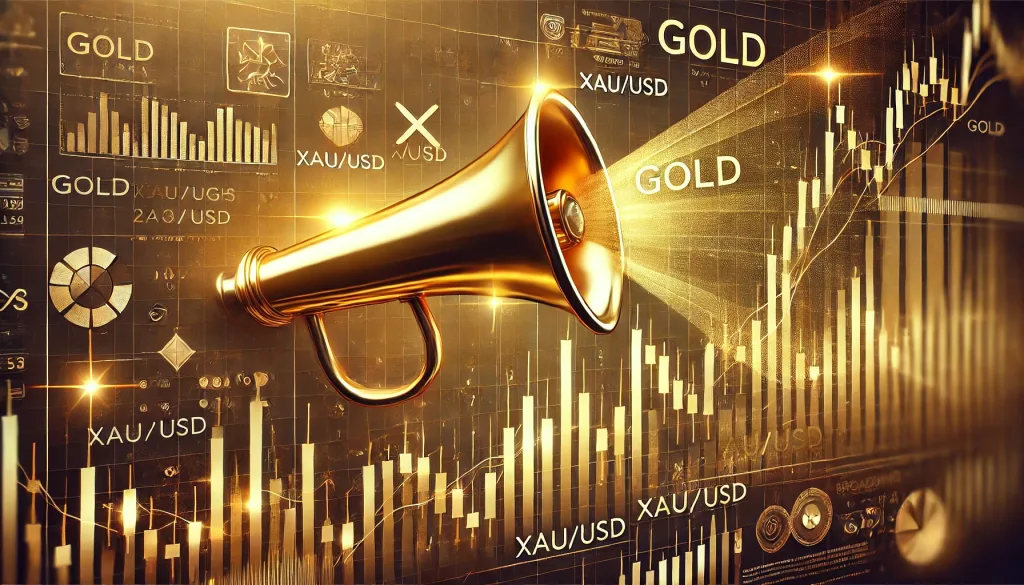 Megaphone pattern trading with gold