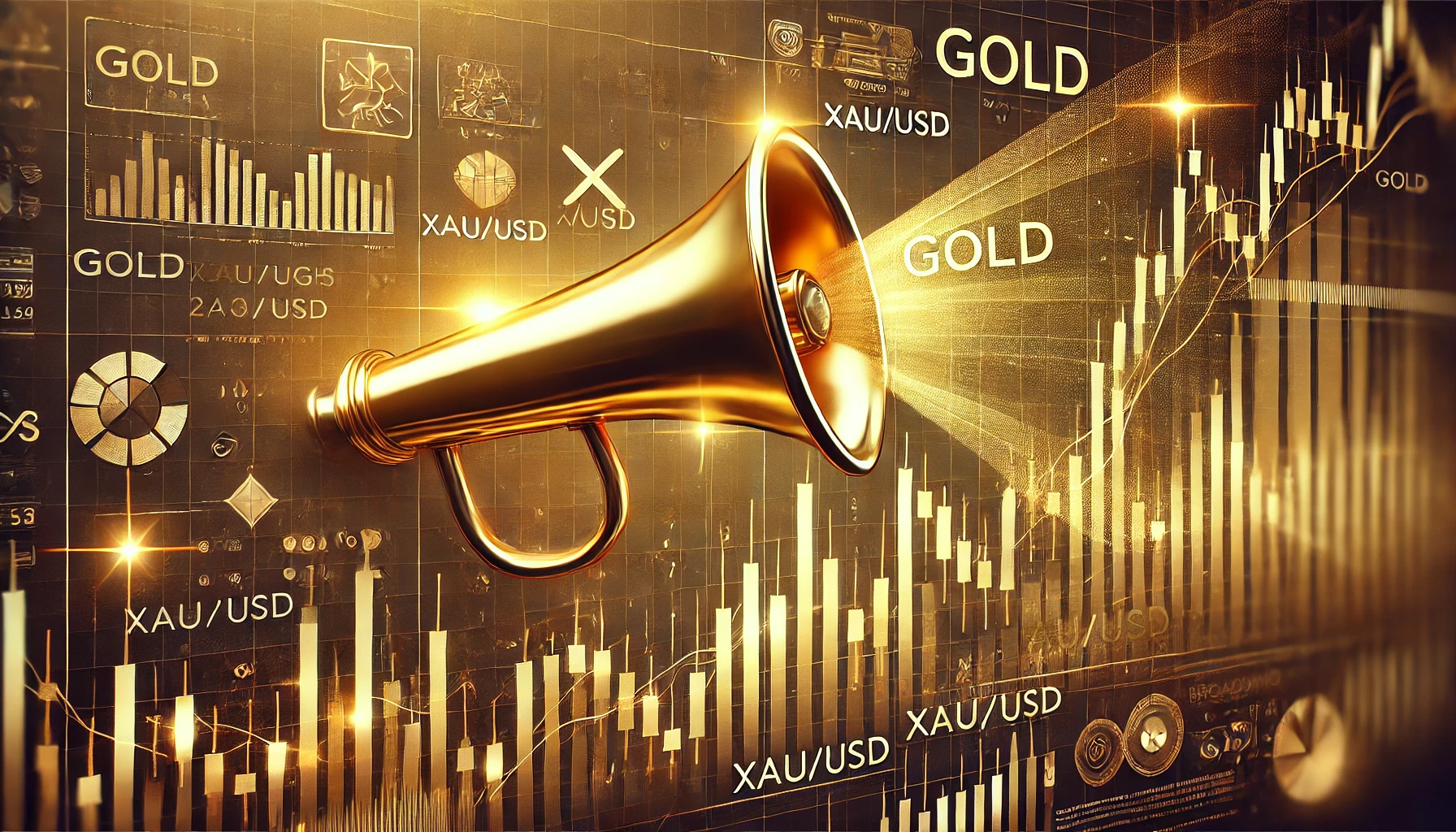 Megaphone pattern trading with gold