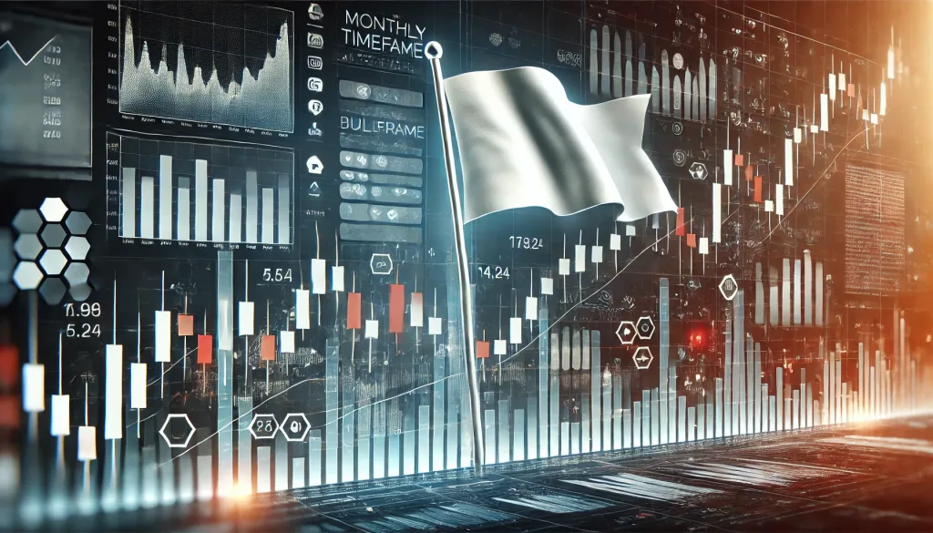 Monthly bullish flag trading pattern