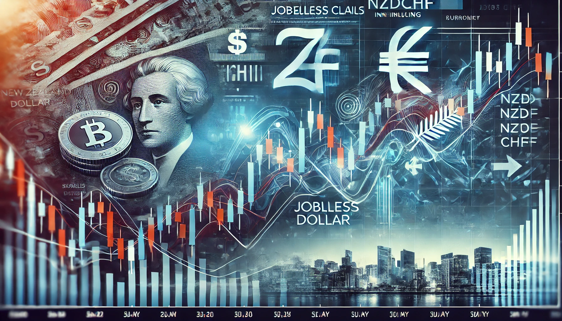 NZDCHF jobless claims correlation