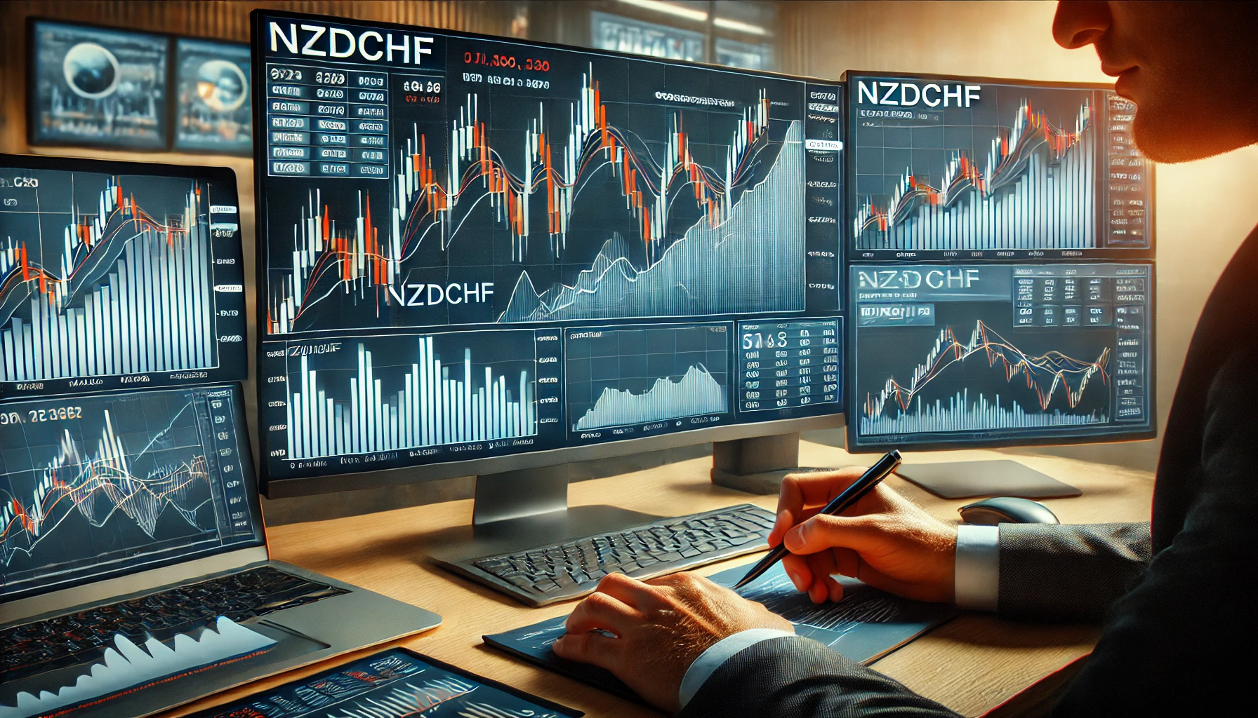 NZDCHF bearish pattern trading