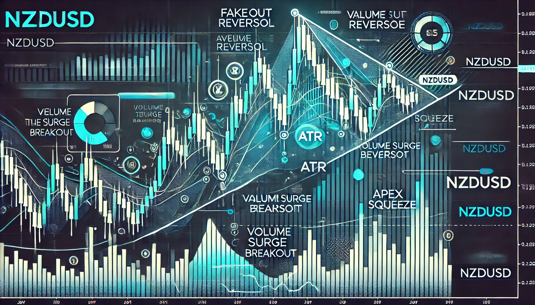 NZDUSD triangle pattern breakout
