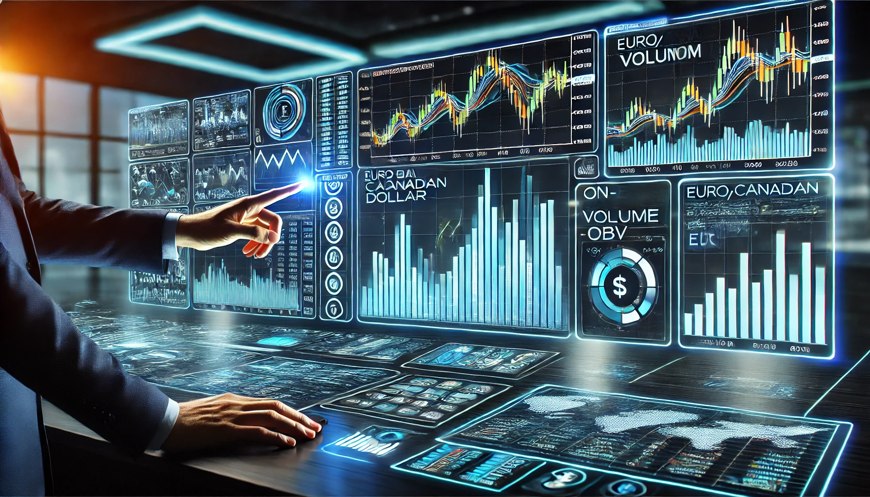 OBV trading technique for EUR/CAD