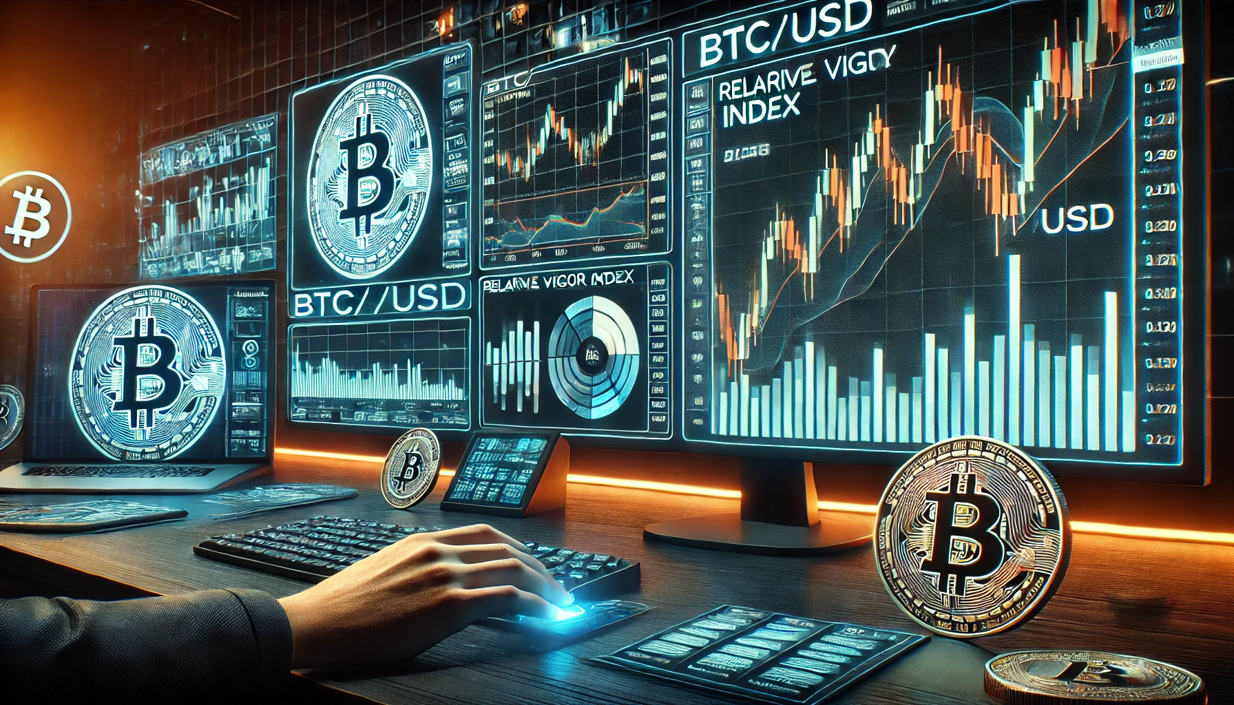 Relative Vigor Index BTC/USD Strategy