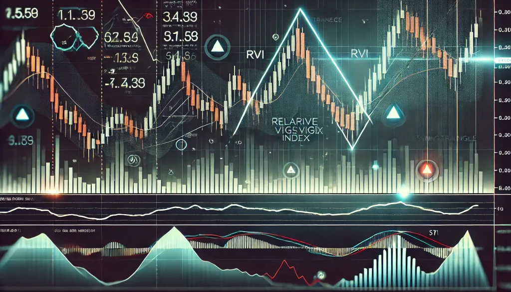 RVI and descending triangle Forex setup