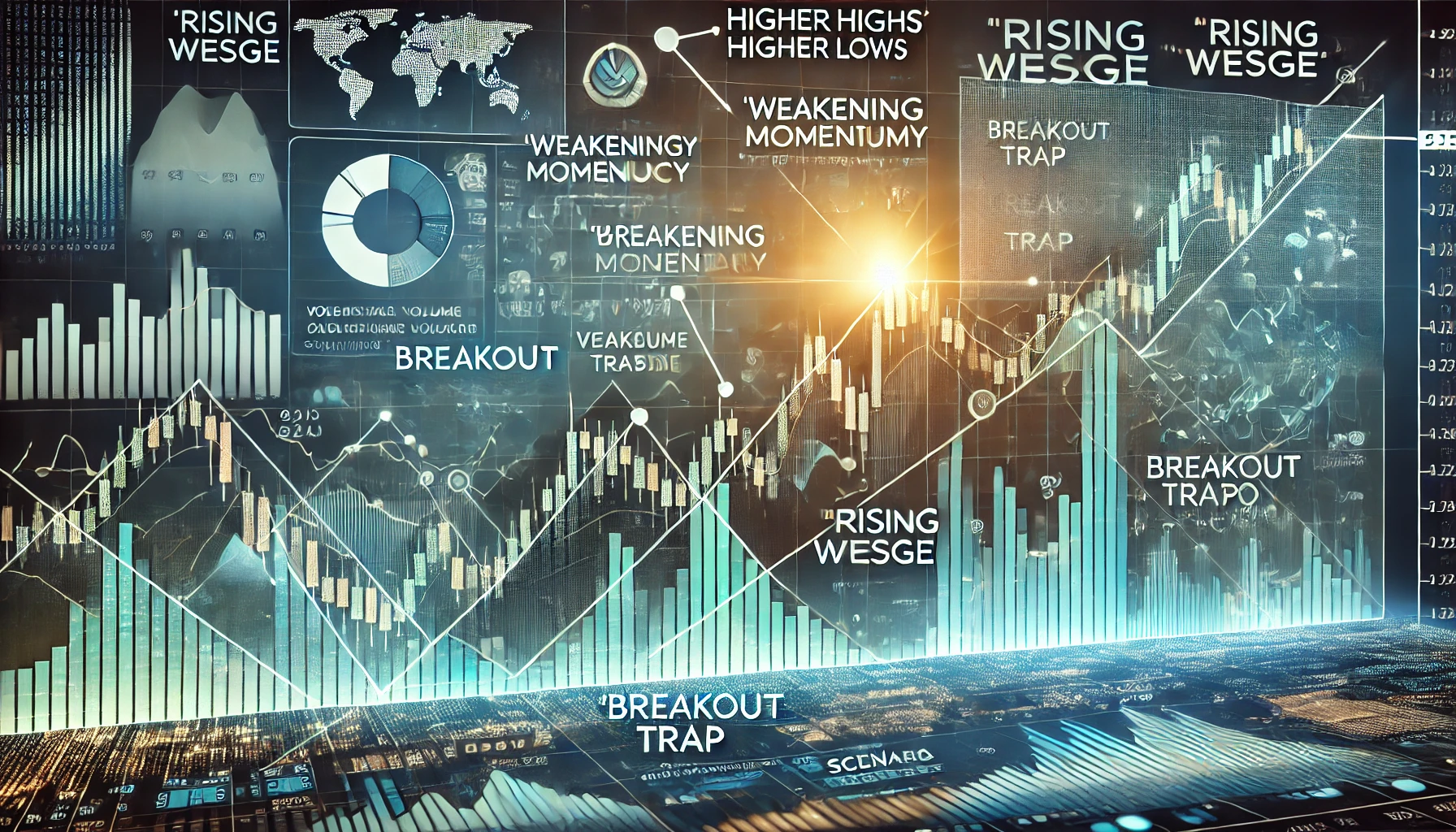 How to trade the rising wedge pattern