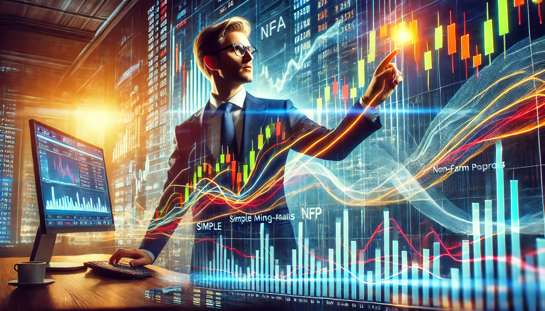 SMA technique for NFP volatility