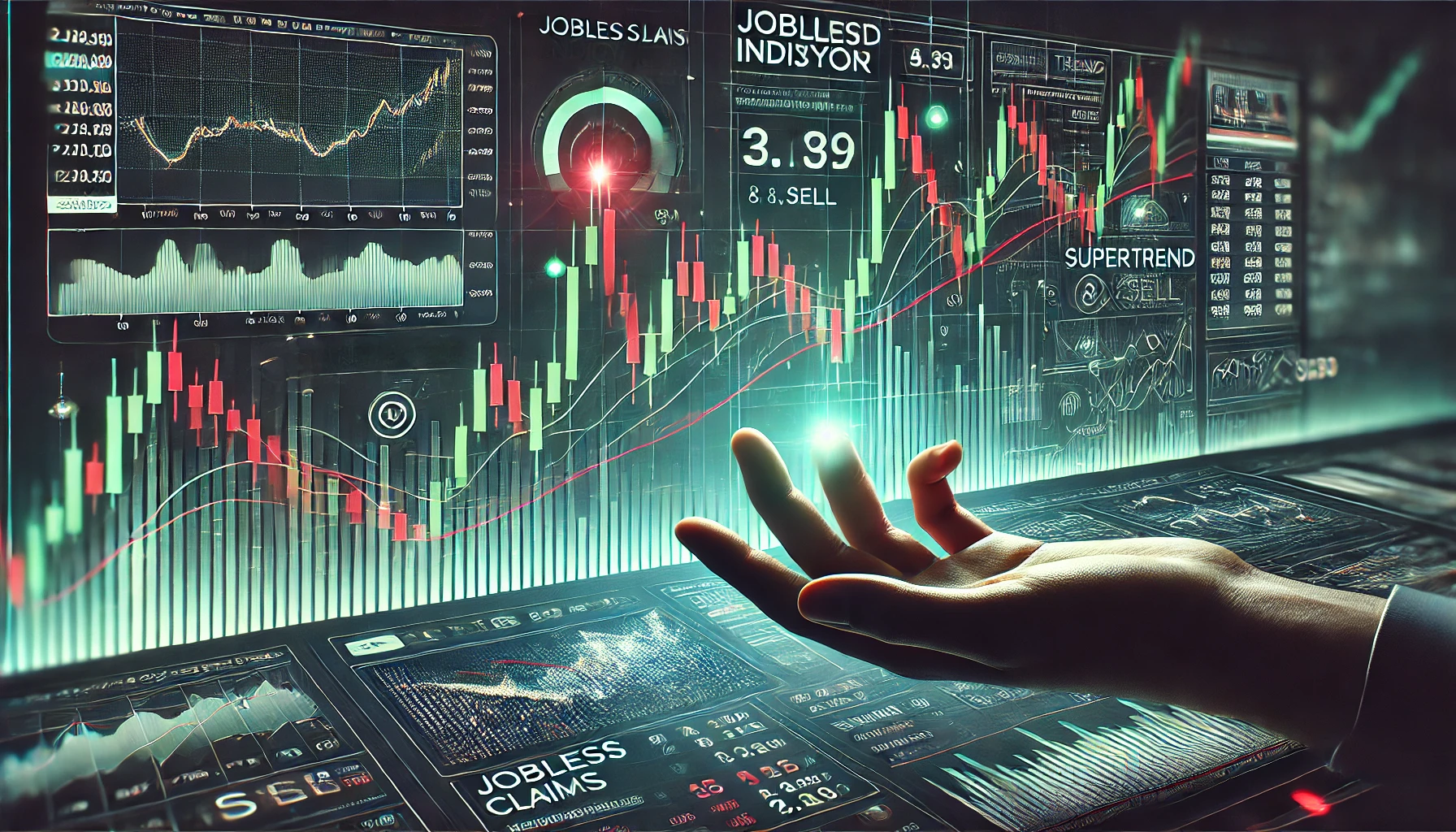 Supertrend trading setup for jobless claims