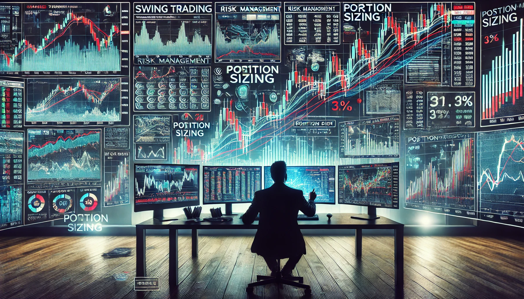 Optimal lot size for swing trading