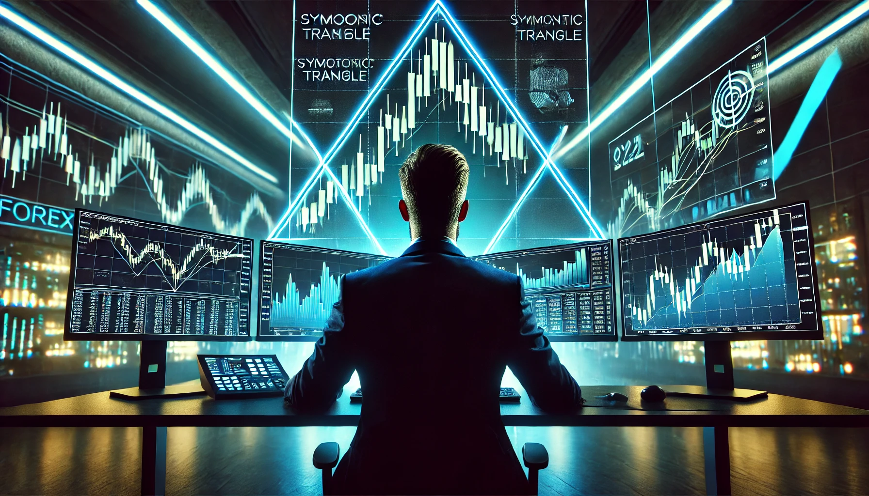 Swing trading with symmetrical triangles