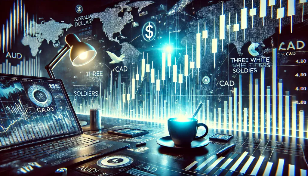Three White Soldiers strategy for AUD/CAD