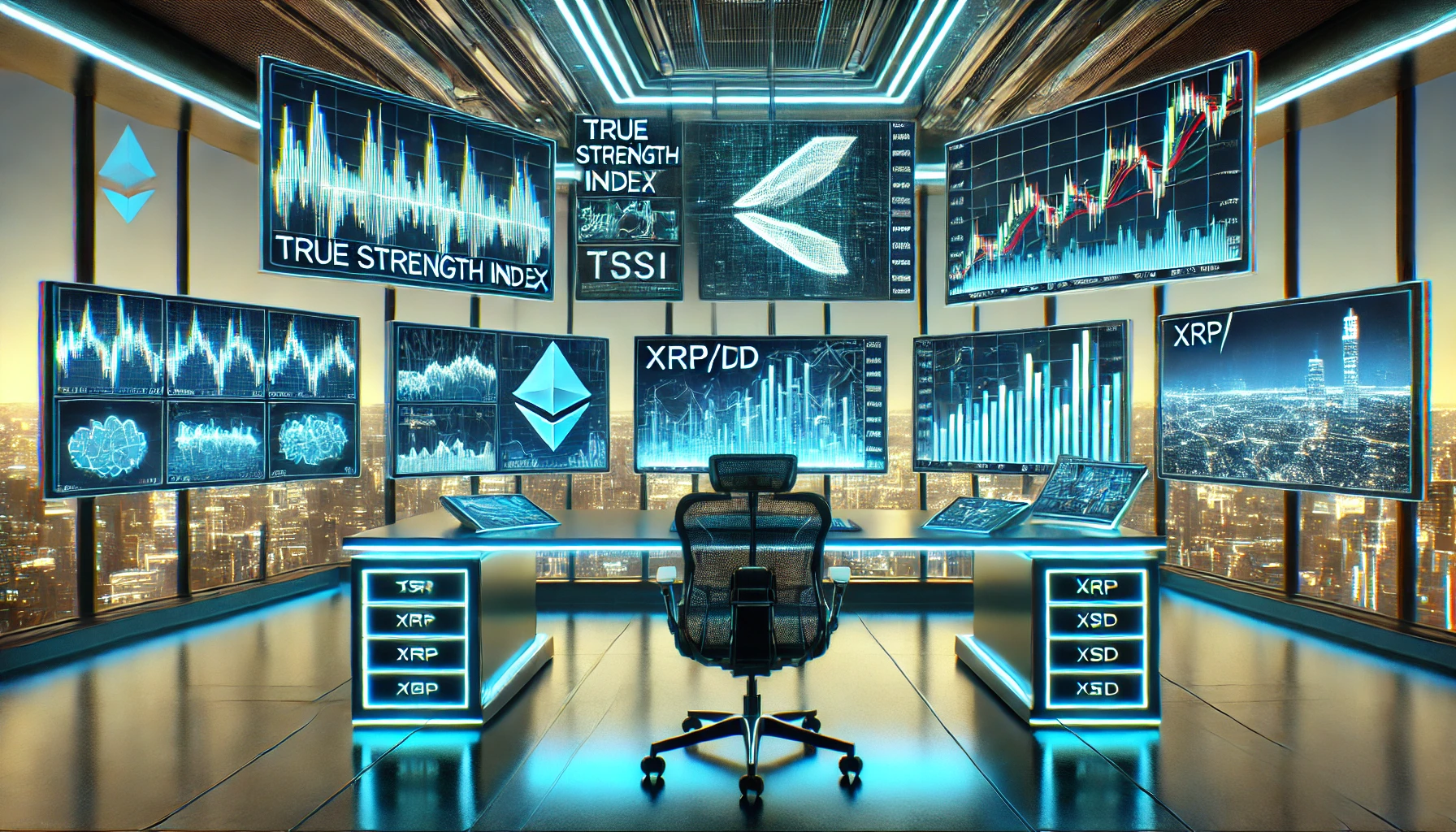 True Strength Index strategy for Ripple USD