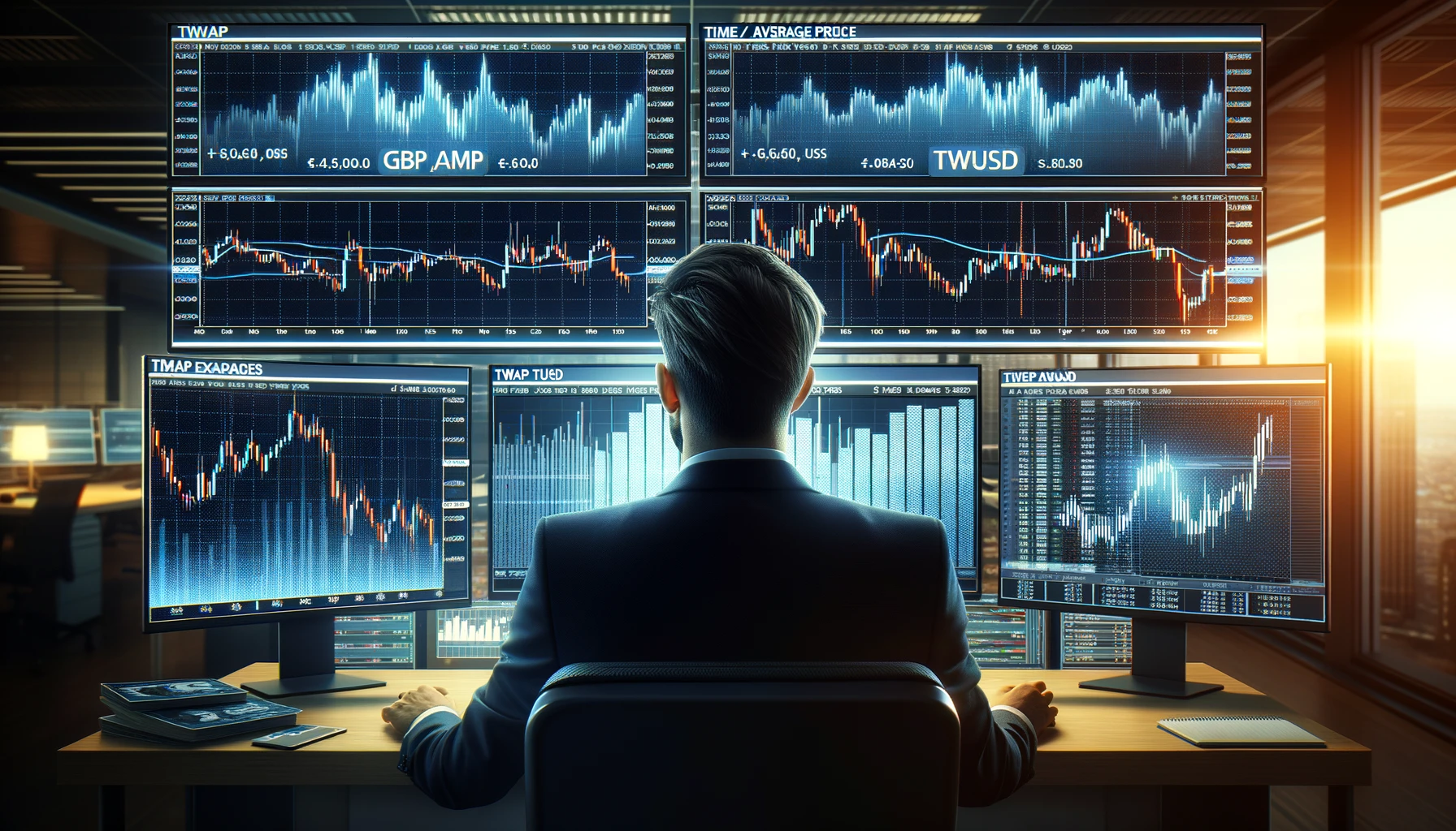 TWAP trading strategy for GBP/USD