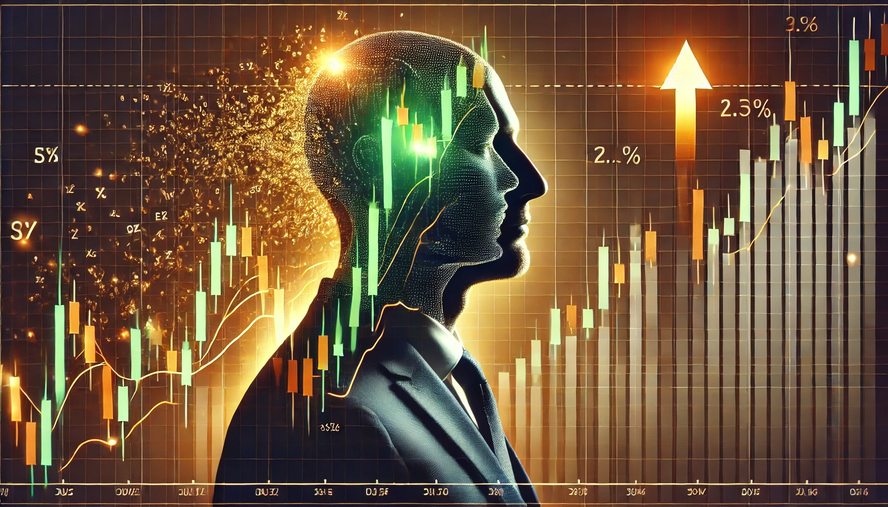 Inverse head and shoulders trend reversal