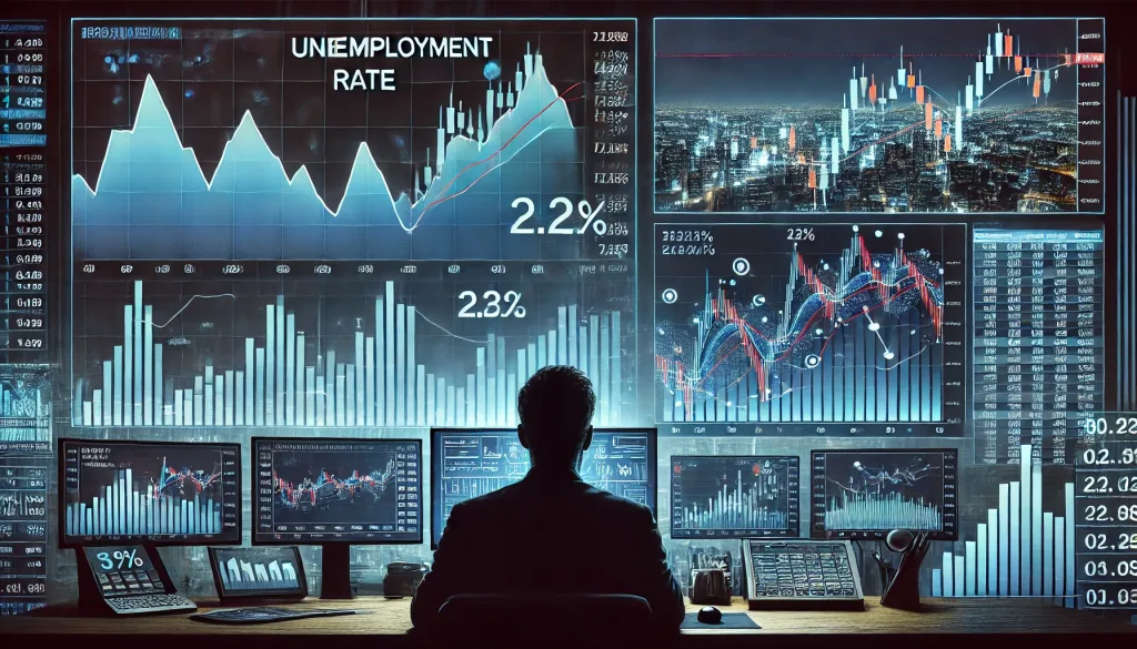 Unemployment rate and head and shoulders pattern