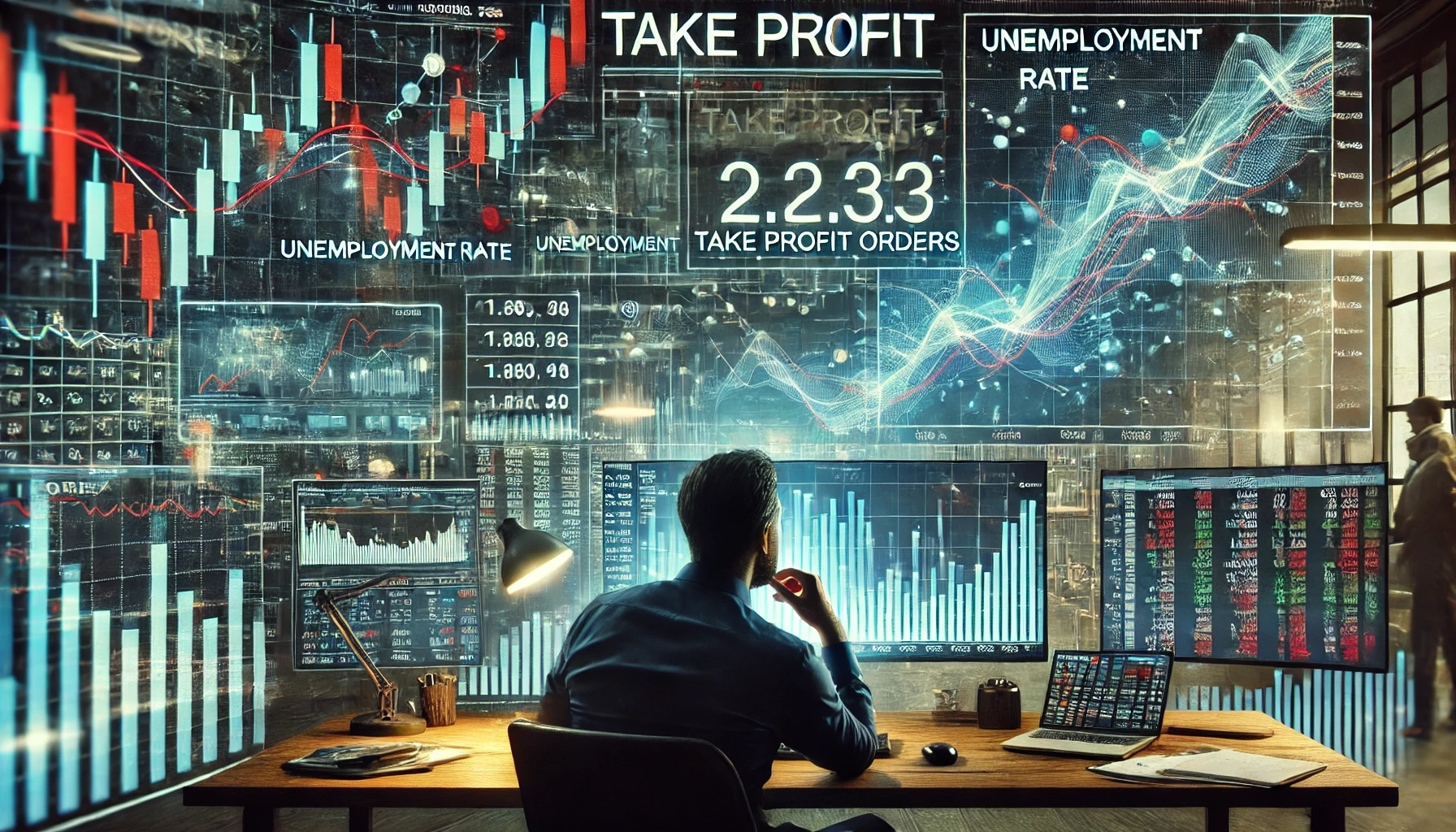 Take profit orders and economic indicators