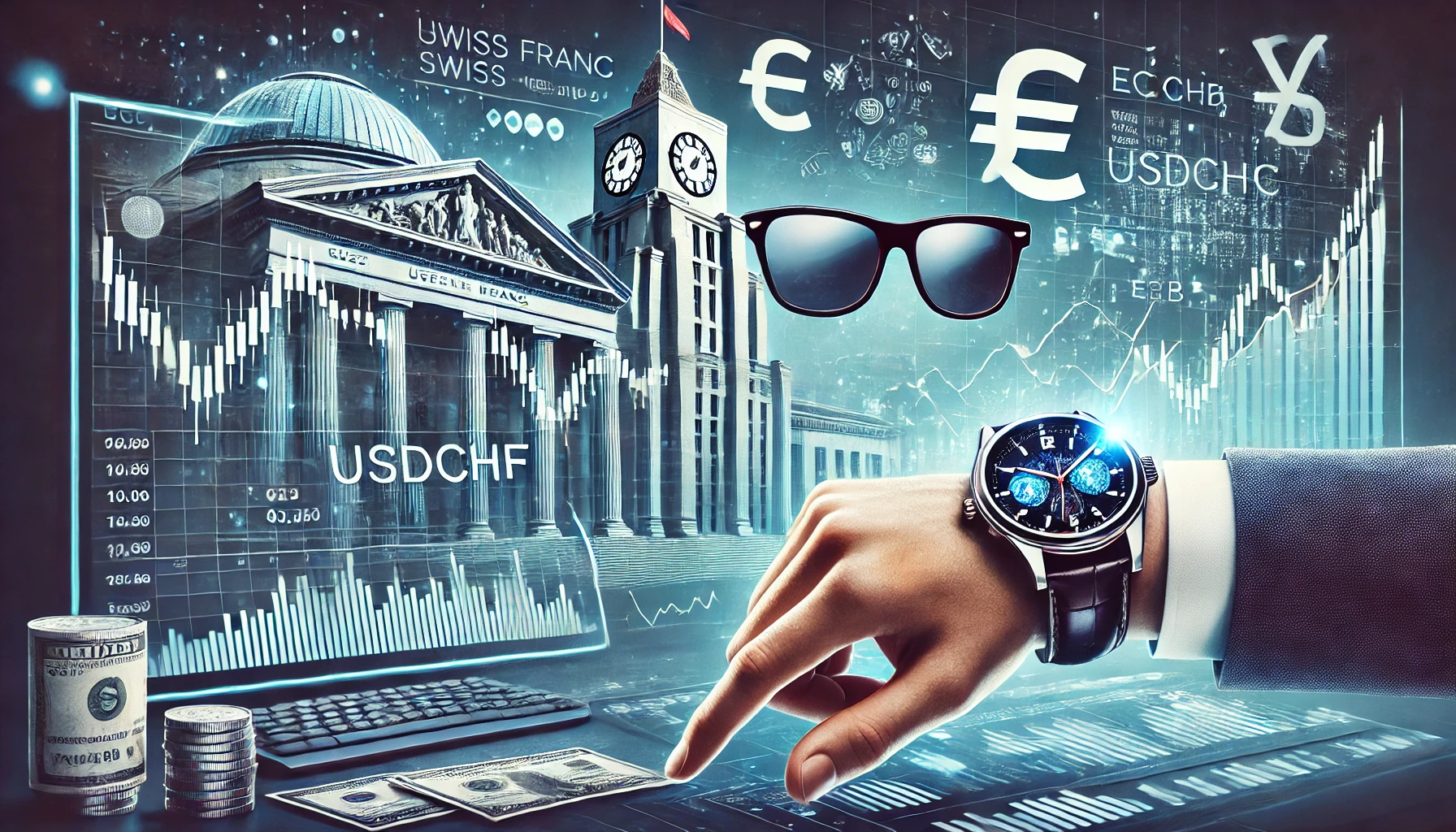 ECB impact on USDCHF trading
