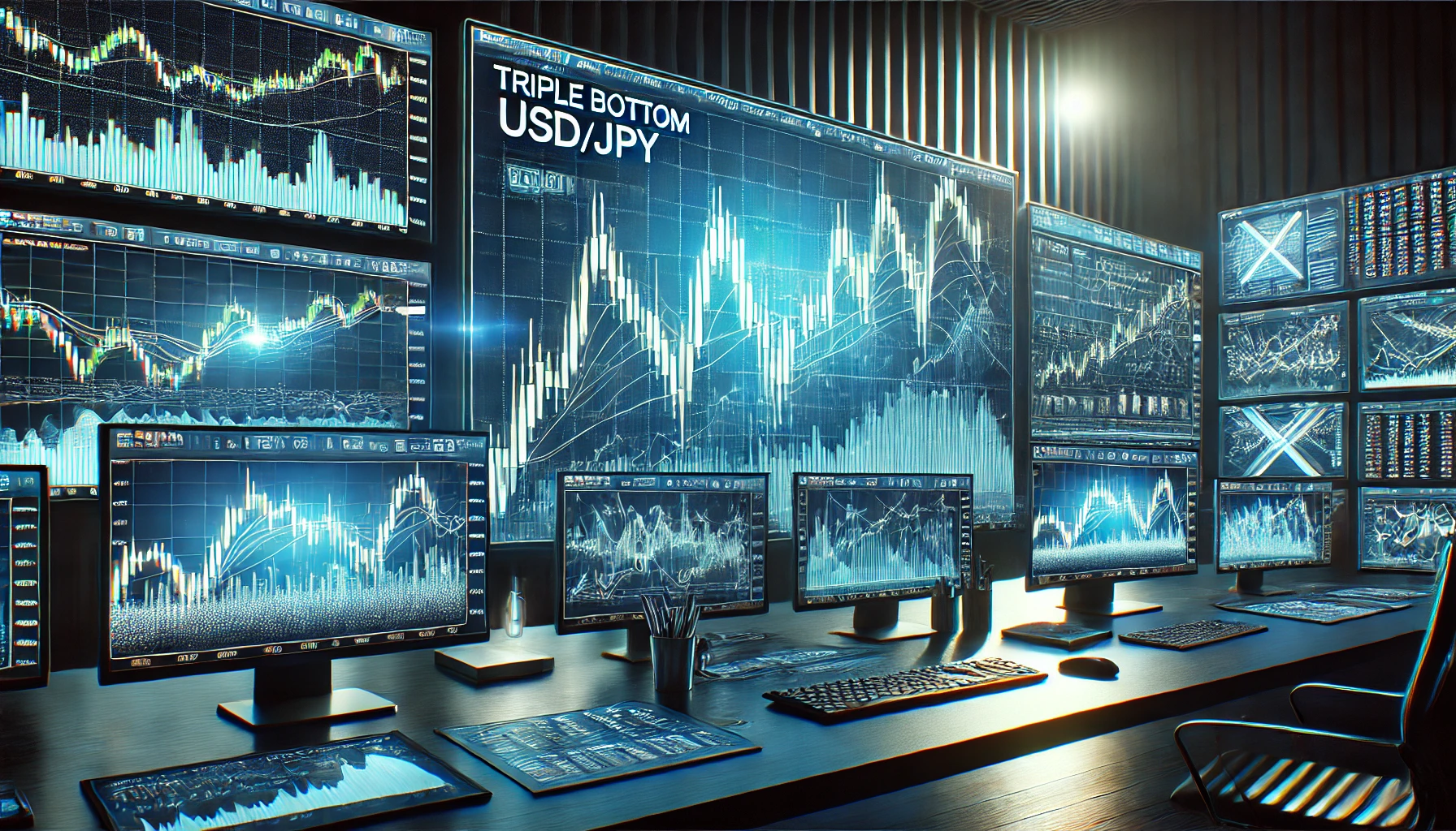 Triple bottom trading technique for USDJPY