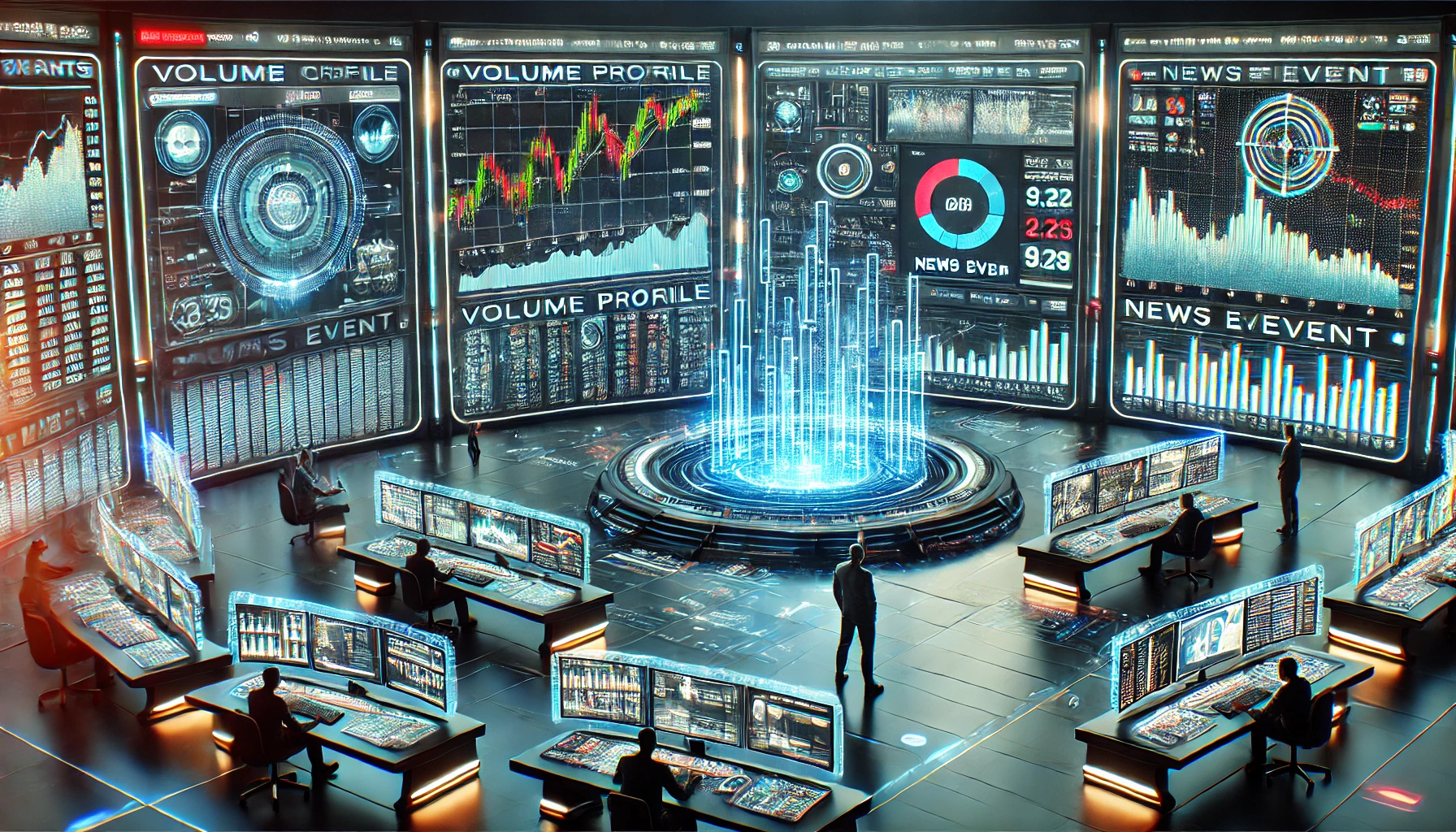 Volume profile approach for news trading