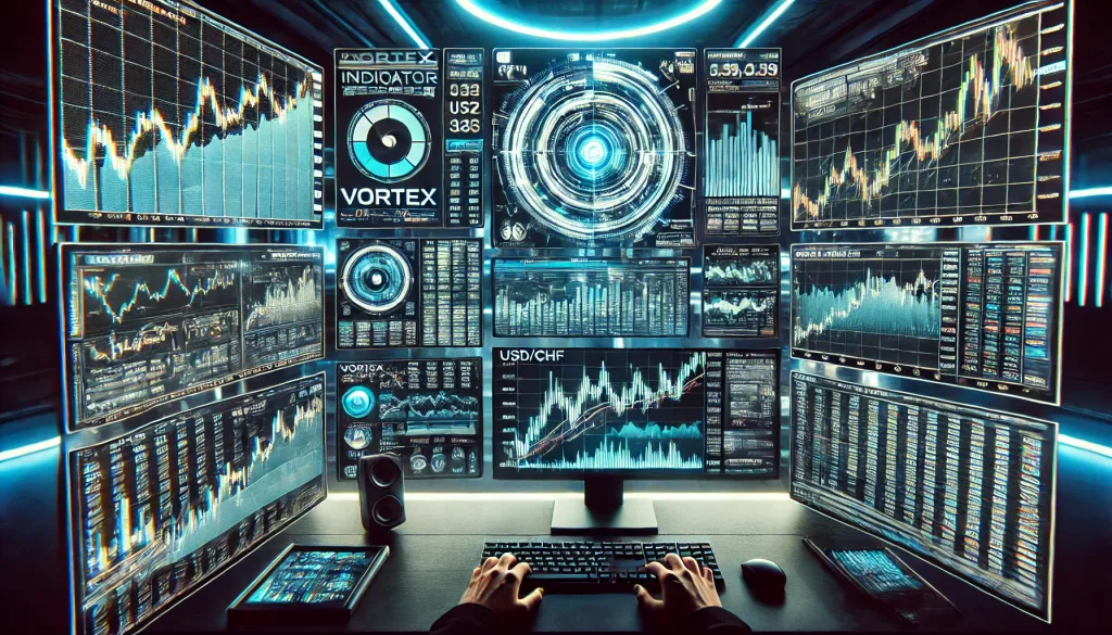 Vortex analysis on USDCHF