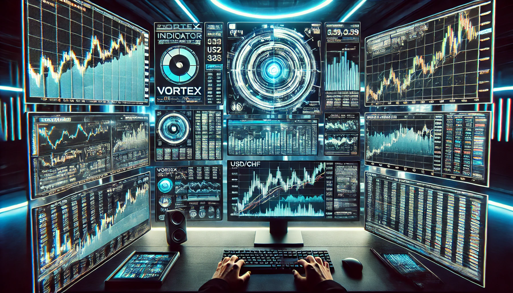 Vortex analysis on USDCHF
