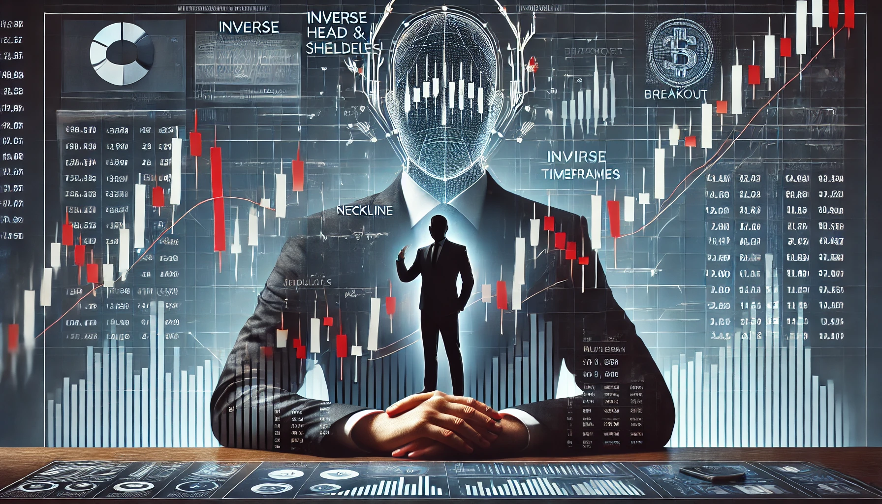 Weekly chart inverse head and shoulders pattern