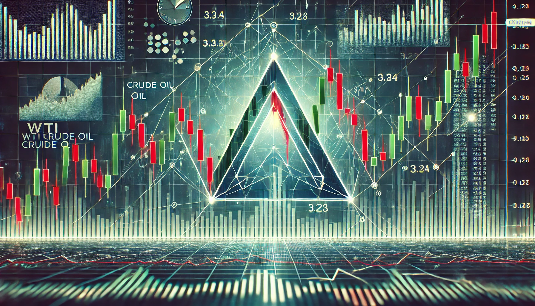 WTI symmetrical triangle strategy