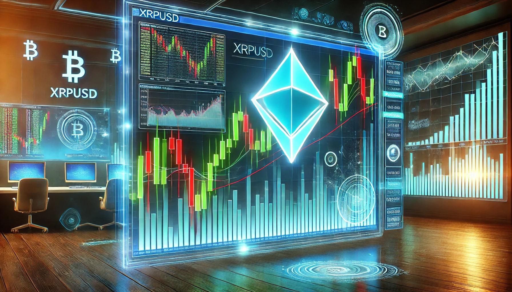 XRPUSD diamond bottom strategy