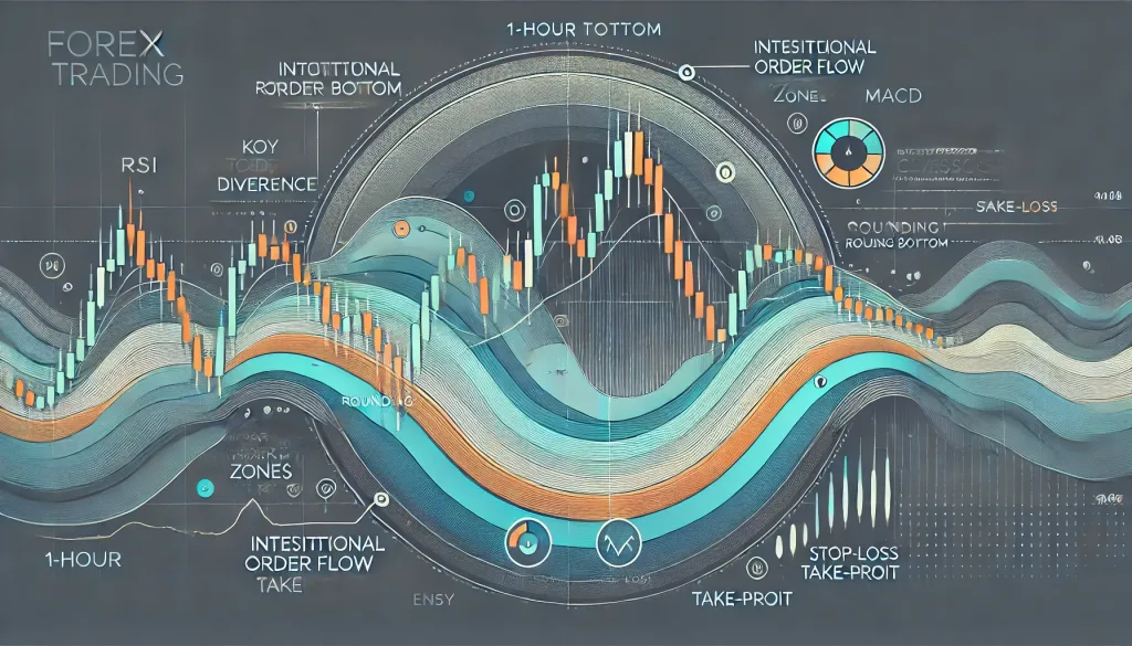 Rounding Bottom Pattern on 1-Hour Chart