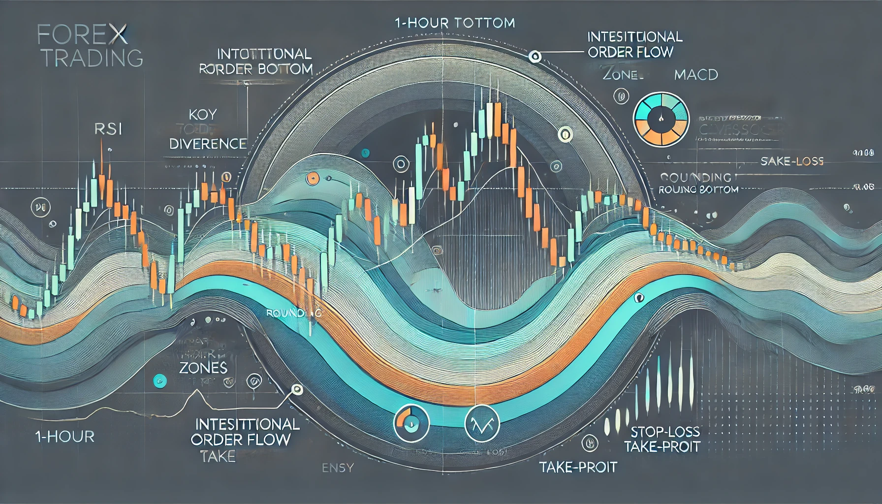 Rounding Bottom Pattern on 1-Hour Chart