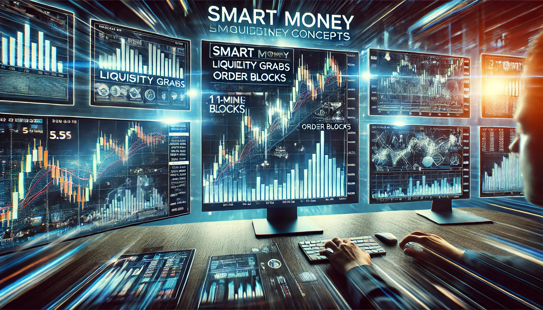 Smart money trading strategy on 1-minute chart