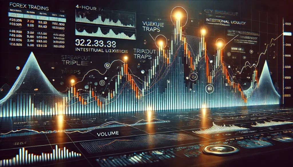 Forex Triple Top on 4-Hour Chart