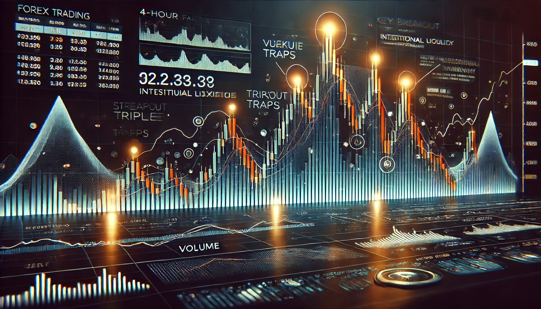 Forex Triple Top on 4-Hour Chart