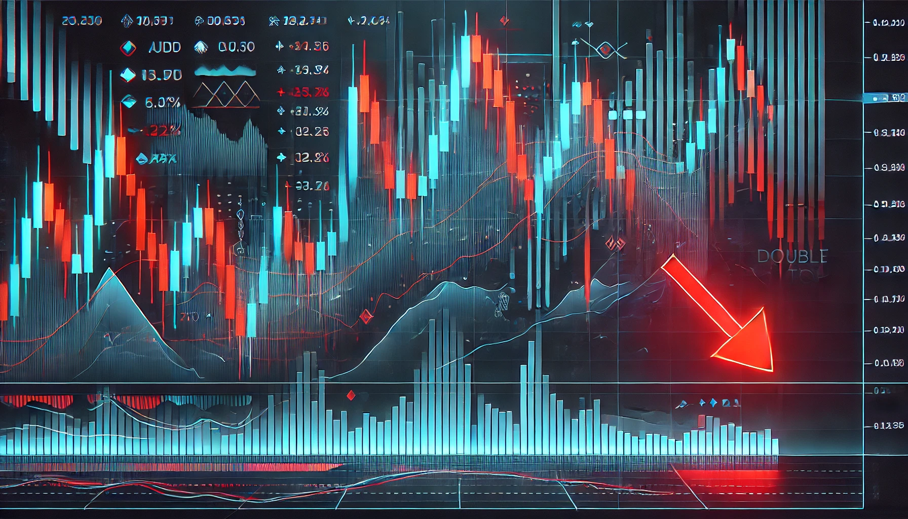 Double top trading technique for AUD/CAD
