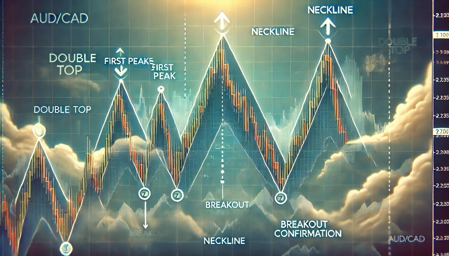 Trading the double top in AUD/CAD