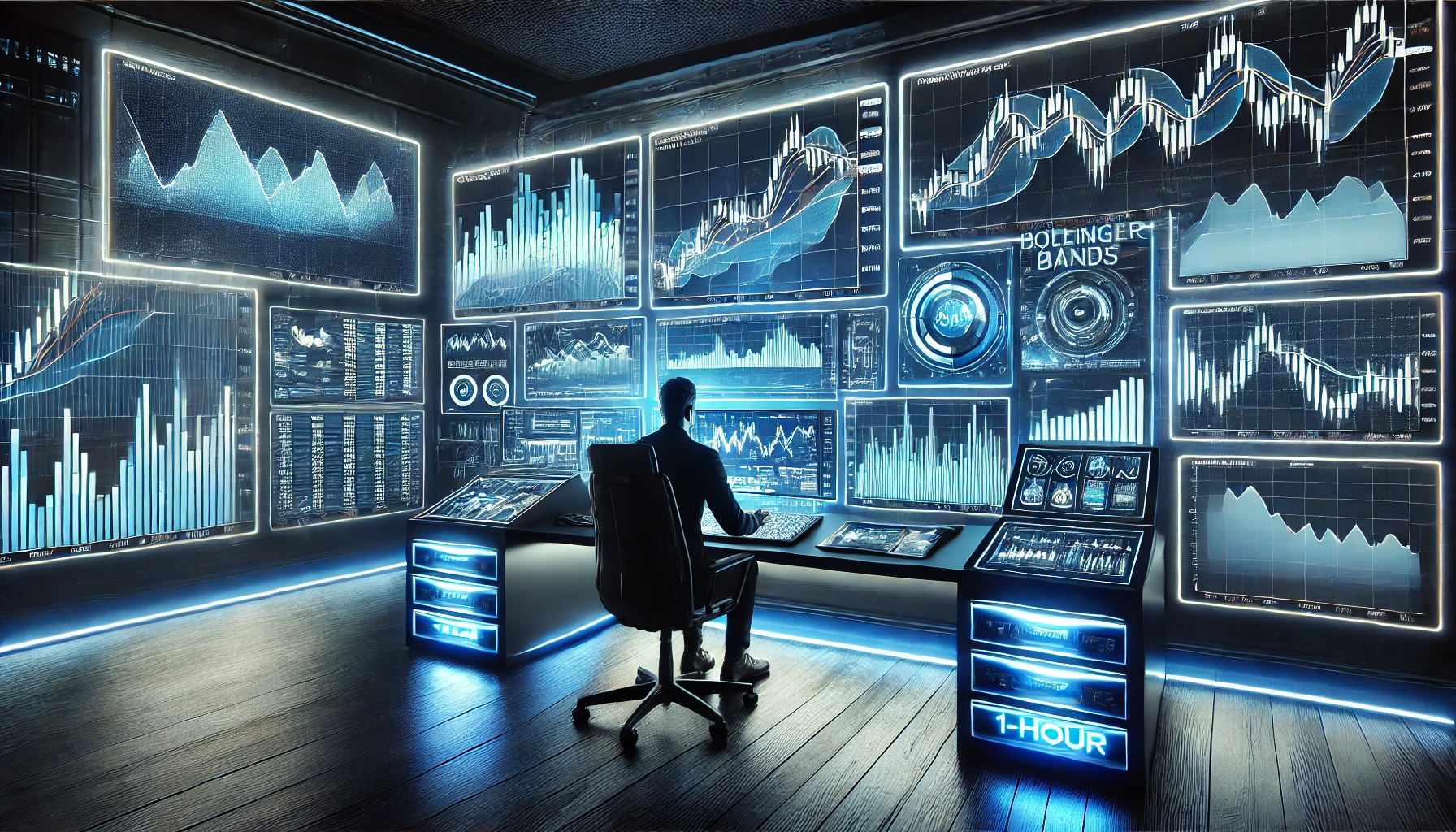 Bollinger Bands Trading Technique on 1-Hour Chart