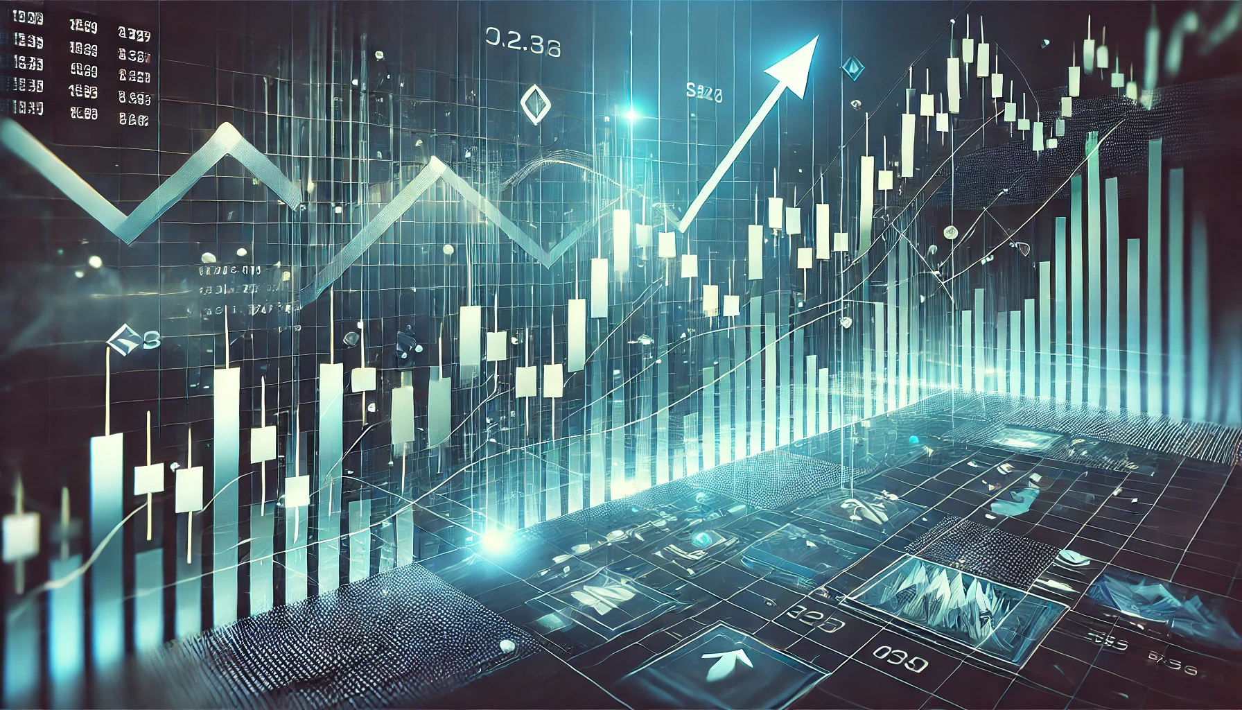 Advanced grid trading techniques for bullish pennants