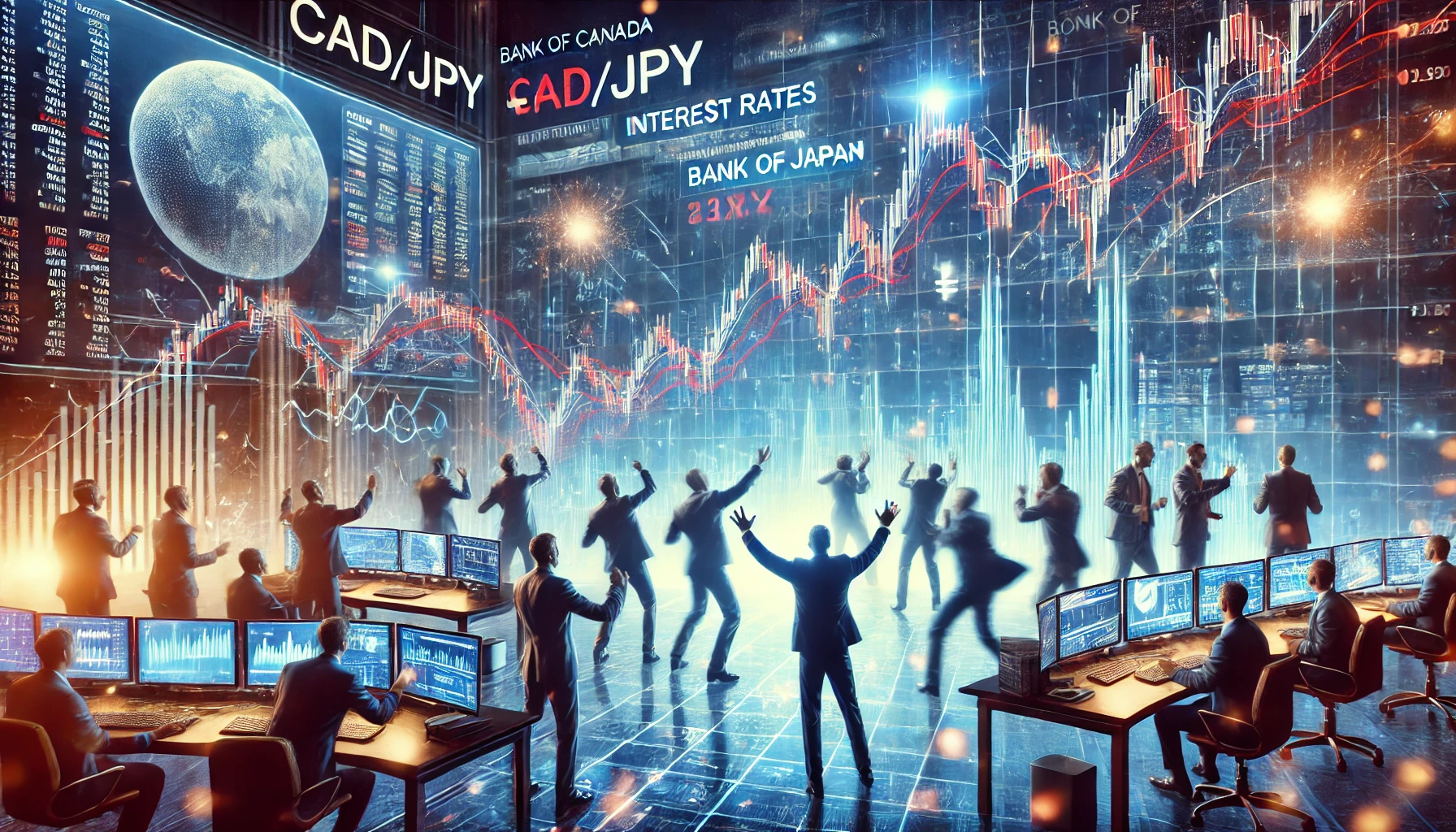 Canadian dollar vs. Japanese yen rate hikes