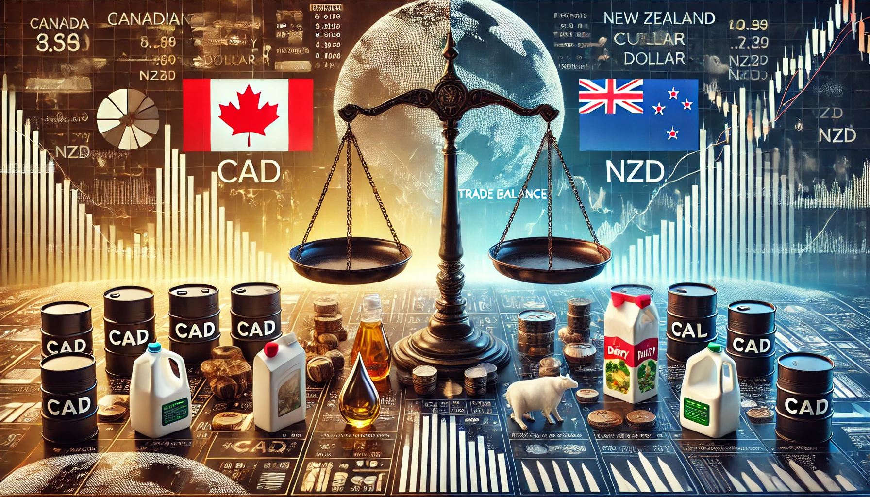 CAD/NZD trade balance impact