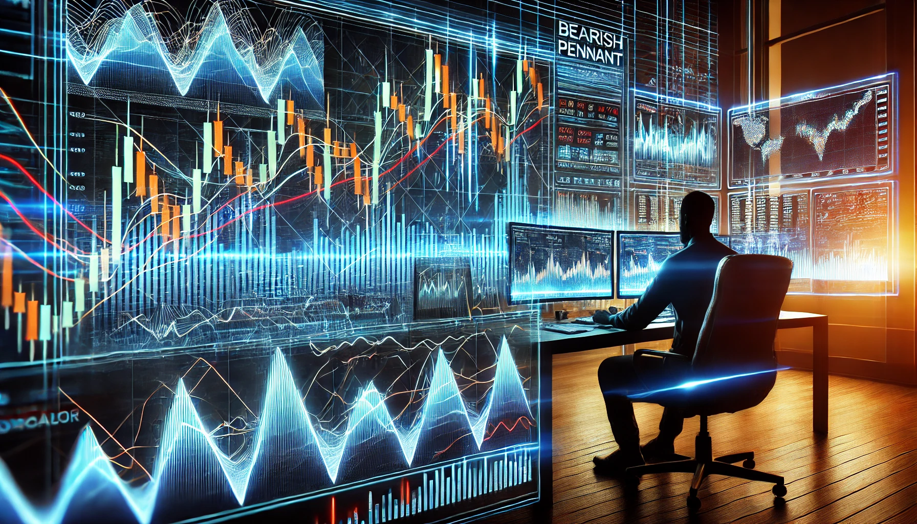Bearish Pennant trading technique