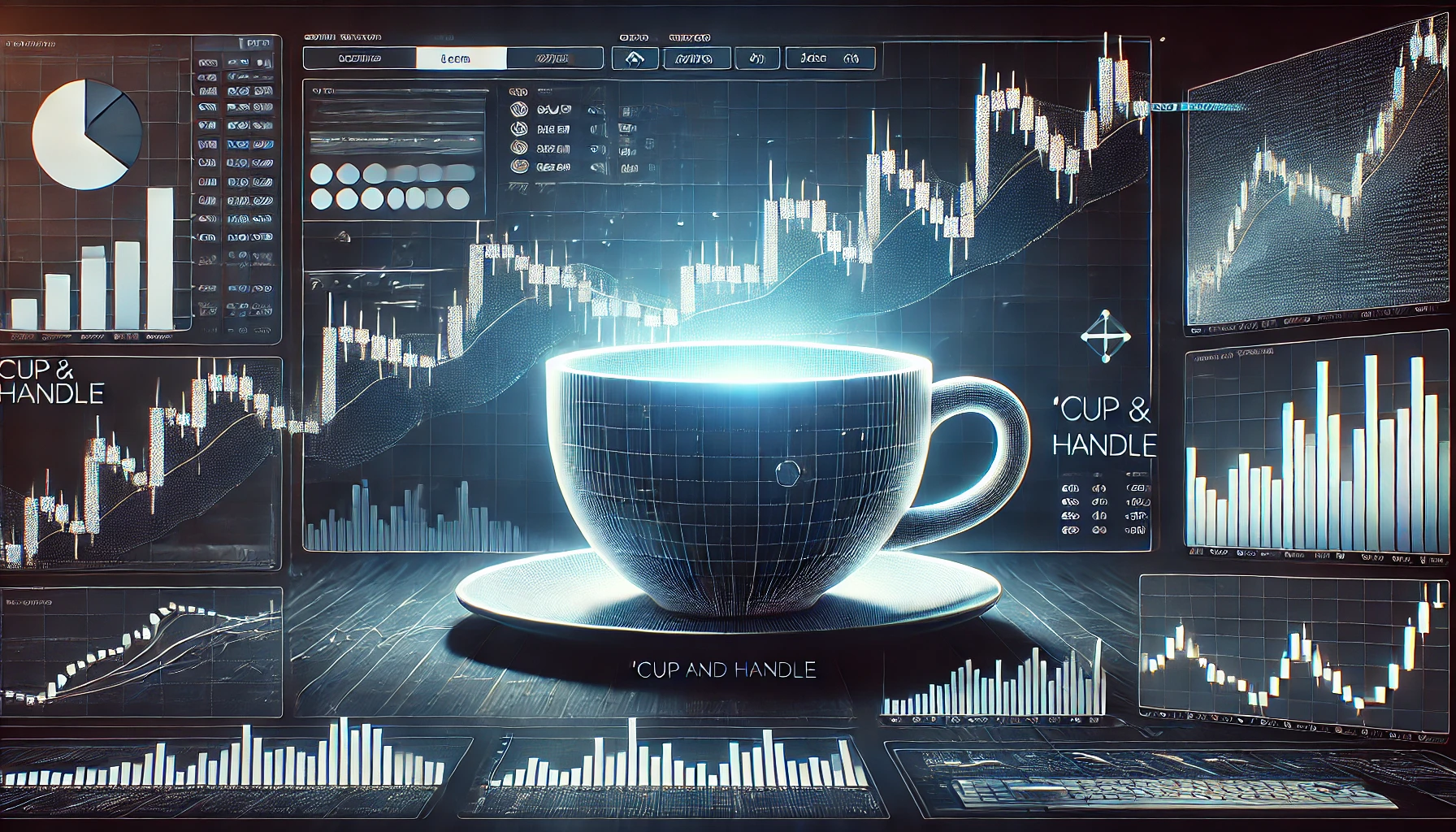 Daily chart cup and handle trading