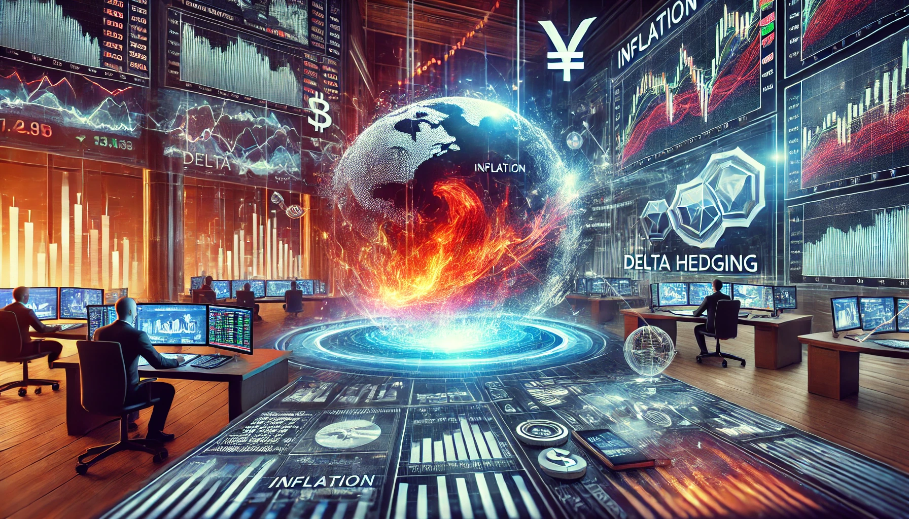 Inflation-proof trading with delta hedging