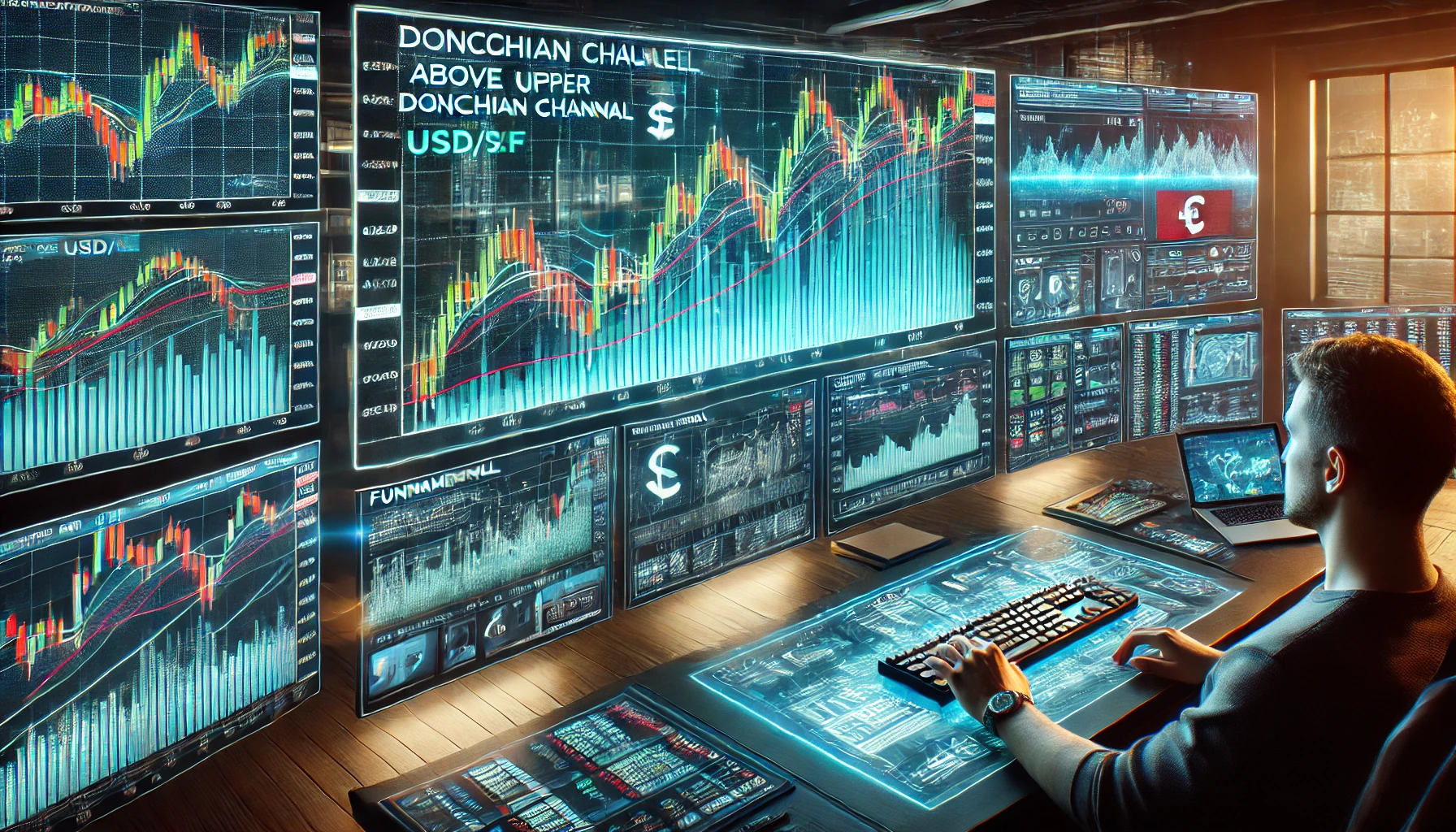 USD/CHF breakout strategy using Donchian Channels