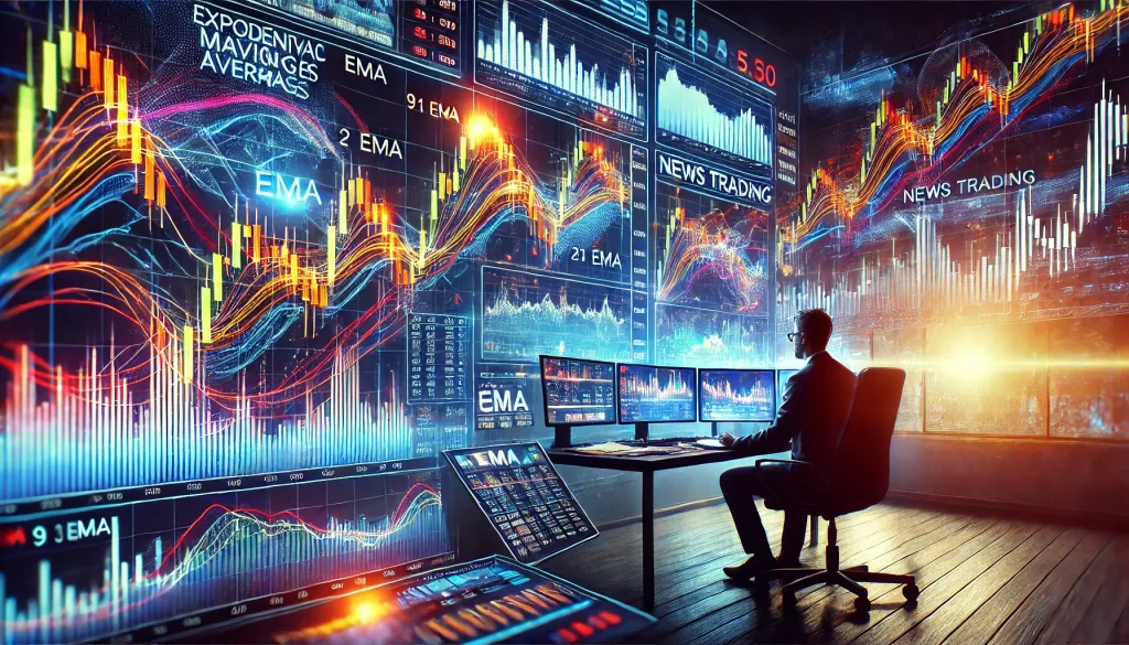 Exponential moving average trading method