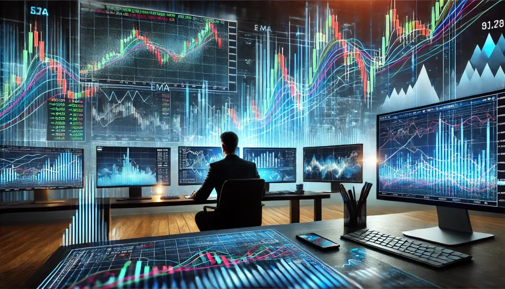 EMA trading technique for bullish trends
